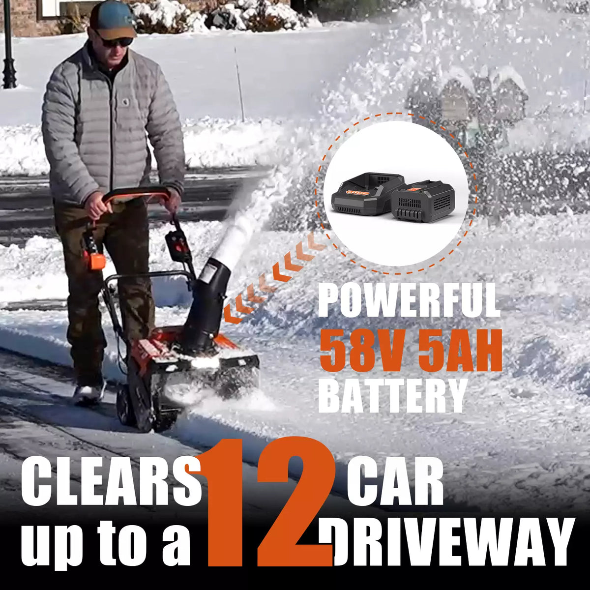 18″ Cordless Snow Blower NV18SSB
