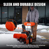 NOVUS Gas Snow Blower 24 Inch, 2 Stage Self Propelled Snow Thrower, 212cc OHV Snow Engine with Electric Start, Steel Auger, LED Headlight, 190° Chute Rotation, Up to 40ft Throwing Distance