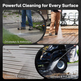 NOVUS Gas Pressure Washer 3500 PSI 2.6 GPM, 212cc Engine | with Onboard Soap Tank, 5 Nozzles, Spray Gun, Wand, 30-ft Hose,for Driveways, Concrete, Patios, and Home Outdoor Cleaning