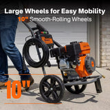NOVUS Gas Pressure Washer 3500 PSI 2.6 GPM, 212cc Engine | with Onboard Soap Tank, 5 Nozzles, Spray Gun, Wand, 30-ft Hose,for Driveways, Concrete, Patios, and Home Outdoor Cleaning